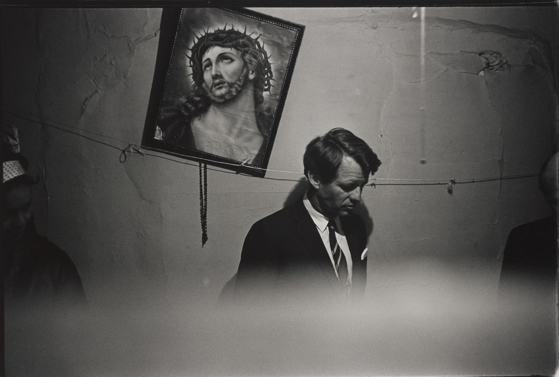 Senator Robert F Kennedy touring a tenement on the Lower East Side, May 8th 1967